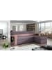MF Design Narkos Recamiere Rechts in Lila -  (L) 160 x (B) 250 x (H) 85 cm