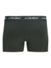 JACK & JONES Junior 3er Pack Boxershorts JACSOHO SOLID TRUNKS JNR in black dgm - scarab