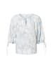 SAMSOE & SAMSOE Bluse Samatera in hellblau weiß