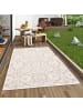 Pergamon In & Outdoor Teppich Flachgewebe Ottawa Barock in Beige