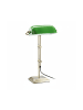 relaxdays Bankerlampe in Grün/Bronze - (H)52 cm