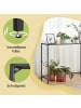 VASAGLE Konsolentisch Baris in Schwarz-Transparent - (B)100 x (H)80 x (T)35 cm