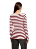 BETTY & CO Ringelshirt mit U-Boot-Ausschnitt in Dark Red/Cream