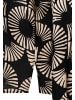 More & More fließende Viskosebluse mit Print in black/beige