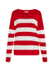 usha BLUE LABEL Pullover in Rot Weiss