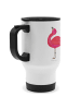 Mr. & Mrs. Panda Thermosbecher Flamingo Stolz ohne Spruch in Weiß