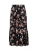 Usha Women Skirt in black multicolor