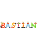 Playshoes Deko-Buchstaben "BASTIAN" in bunt