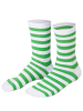 tectake Flauschsocken, zweifarbige gestreifte Weihnachtssocken, gute Passform