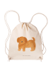 Mr. & Mrs. Panda Turnbeutel Hund Flauschig ohne Spruch in Creme