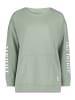 Betty Barclay Sweatpullover mit Eingrifftaschen in Green/White