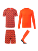 uhlsport  Torwart-Sets Progressive Kids in fluo rot/schwarz/fluo gel