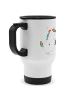 Mr. & Mrs. Panda Thermobecher Einhorn Sänger ohne Spruch in Weiß