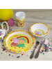 Geda Labels Kindergeschirr Peppa Pig in Gelb - 21,5x21,5x8,5