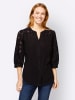 Heine Baumwollbluse in schwarz