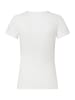 More & More schmales 1/2 Arm Shirt, gerippt in offwhite