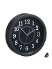 relaxdays Wanduhr in Schwarz - Ø 20cm