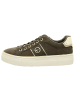 Tamaris Schnürschuhe in olive nubuc