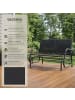 tectake Schaukelbank Greta, 121 x 72 x 86,5 cm, schwarz
