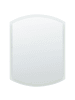 Beliani Badezimmerspiegel BEZIERS in Silber - (W) 60 x (H) 78 x (L) 3 cm