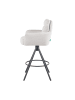 DUBI Möbel 2er-Set: Barhocker Lio in Creme - (B)54 x (H)103 x  (T)57 cm