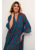 Kaffe Kleid KAlokia A-shape in Legion Blue Petit Fleur