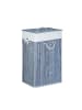 relaxdays 2 x Wäschekorb in Grau - (B)43,5 x (H)65,5 x (T)33,5 cm