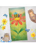 Mr. & Mrs. Panda Badhandtuch Hummel Blume Design ohne Spruch in Weiß