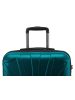 suitline Handgepäckkoffer 55x35x20 cm Carry-On 55cm Hartschale 34 L in Aquagrün