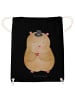 Mr. & Mrs. Panda Beutel Rucksack Hamster Hut ohne Spruch in Schwarz