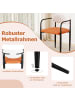 COSTWAY Esszimmerstühle 2er-Set in Orange