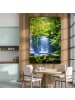 OnlyWow Leinwand Bilder Dschungel Wasserfall