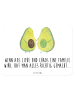 Mr. & Mrs. Panda tafel Avocado Pärchen mit Spruch in Weiß
