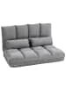 HOMCOM Bodensofa-102L x 73B x 60H cm-Grau