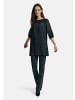 UTA RAASCH Kurzarmbluse Pleated blouse with 3/4-length sleeves in schwarz