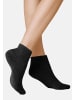 Kunert Sneakersocken Homesocks ohne Gummifäden in Black