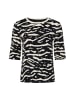 MARC CAIN SPORTS  T-Shirt in schwarz weiß