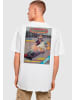 Merchcode Merchcode The Skateboard Magazin Cover No 11 Oversize Tee in white