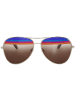Salvatore Ferragamo Sonnenbrille in Gold