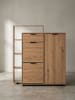 KADIMA DESIGN Schuhschrank Eiche-Dekor 98x110x30 cm Schuhkipper Geschlossen,