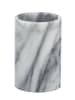Wenko Zahnputzbecher Onyx Marmor, Zahnputzbecher Onyx, Zahnputzbecher Mod. Onyx in Weiß