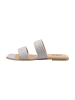 usha WHITE LABEL Damen Ledersandalen in grau