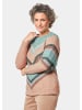 GOLDNER Pullover in sand / gemustert