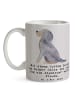 Mr. & Mrs. Panda Teetasse Gordon Setter Freude mit Spruch in Grau Pastell