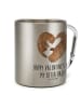Mr. & Mrs. Panda Teetasse Otter Valentine mit Spruch in Silber