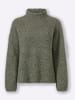 Heine Pullover in khaki-schilf-meliert