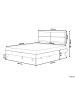 Beliani Doppelbett POISSY in Braun/Grau - (W) 167 x (H) 120 x (L) 202 cm