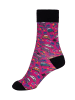 Queen Kerosin Queen Kerosin Socken Vintage Car in pink