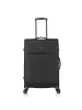 Pack Easy GoUp 4 Rollen Trolley M 65 cm mit Dehnfalte schwarz