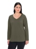 Ulla Popken Shirt in olivgrau